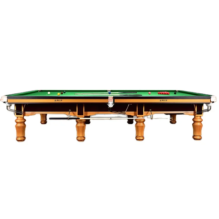 Jianying 100% Wood High-end Green Color Cloth Slate 12ft Star Snooker Table Professional