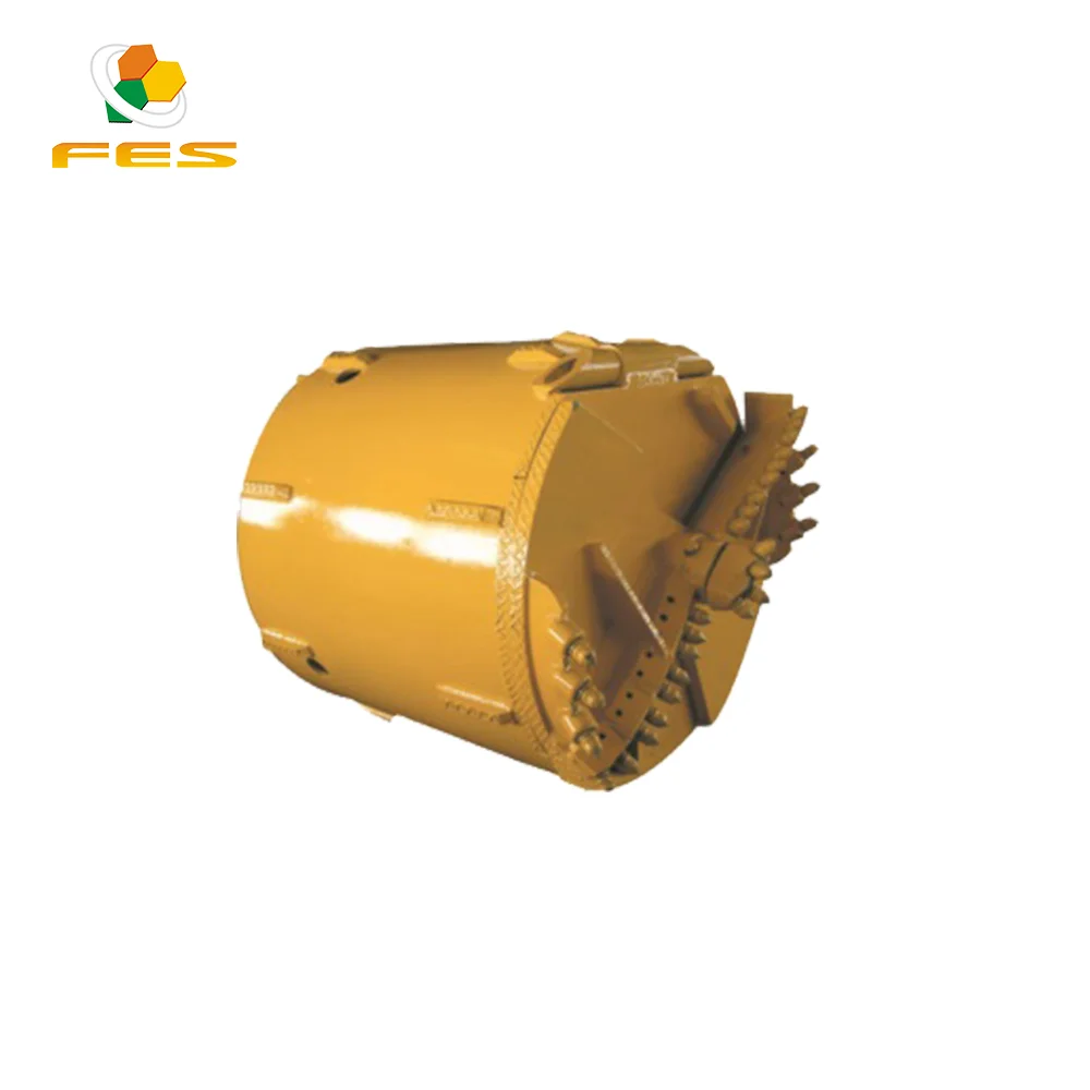 Heavy duty foundation drilling bucket with cutting teeth