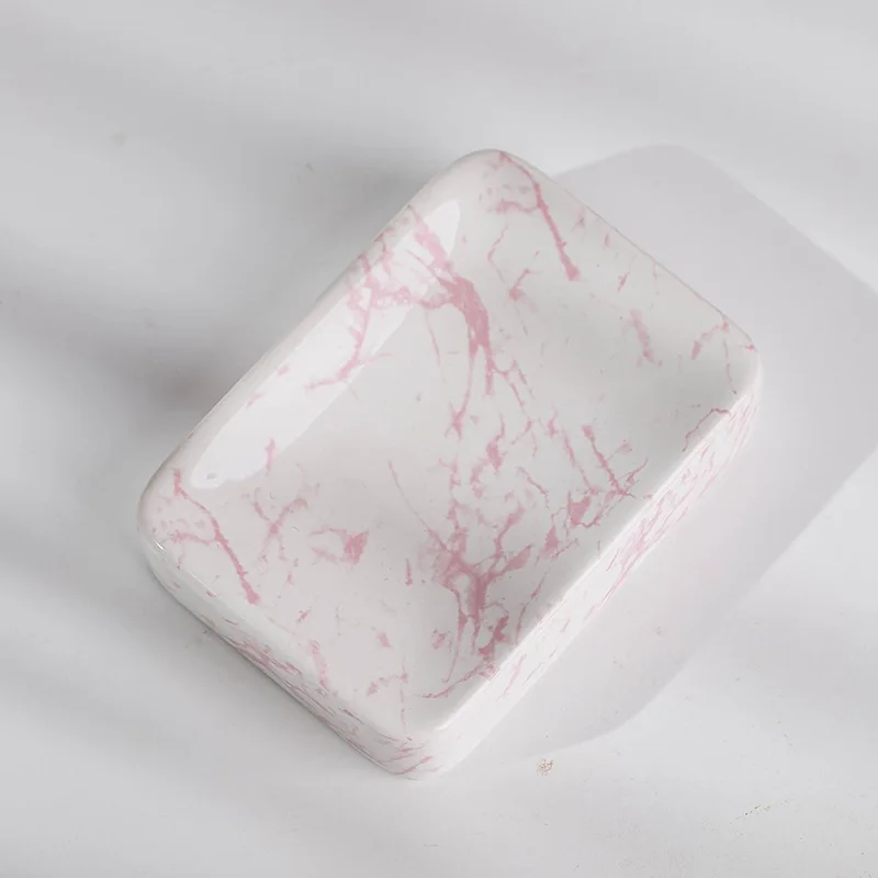Ceramic Nordic Bathroom Product Household Items Decor for Home modern hotel marble Dispenser Set Soap Bathroom accessories