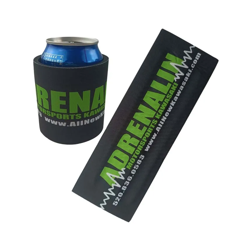 Factory Can Cooler Customized Design Neoprene Sublimation 12 oz Slap Wrap Beer Can Cooler Holder Koozies