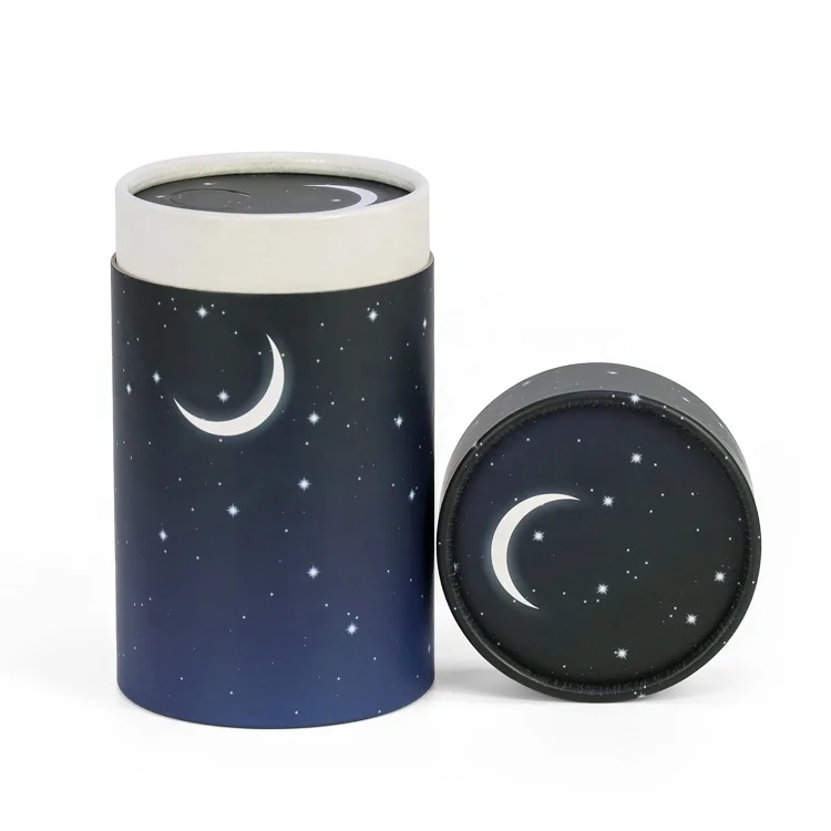Flower printed bio paper scatter tube cremation ashes pet cinerary urn animal coffin caskets