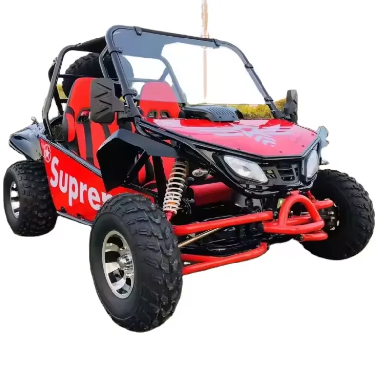200cc Gasoline Side By Side 4 Wheeled Chain Drive Quad ATV UTV Off Road Dune Buggy For 2 Passengers