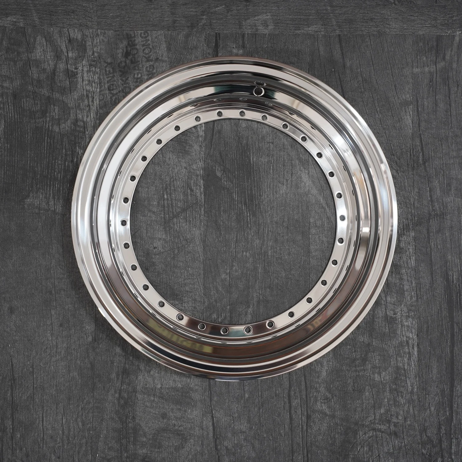 15 To 16-Inch Forged Rim Outer Lip Drill 30 Hole Polished Step Lip For BBS RS