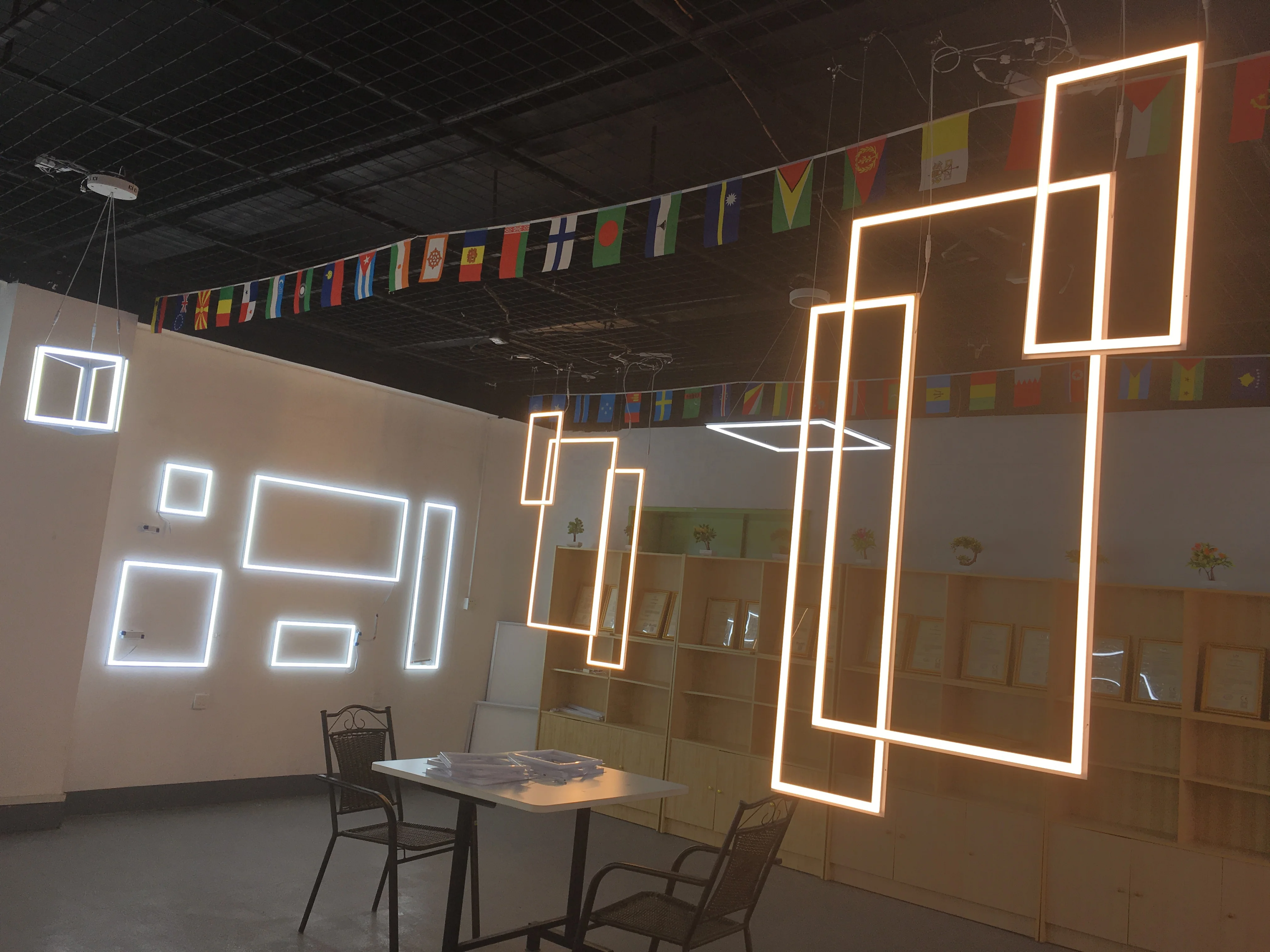 ceiling recessed mounted linear lighting office  led flat panel lighting 300x600mm 30W