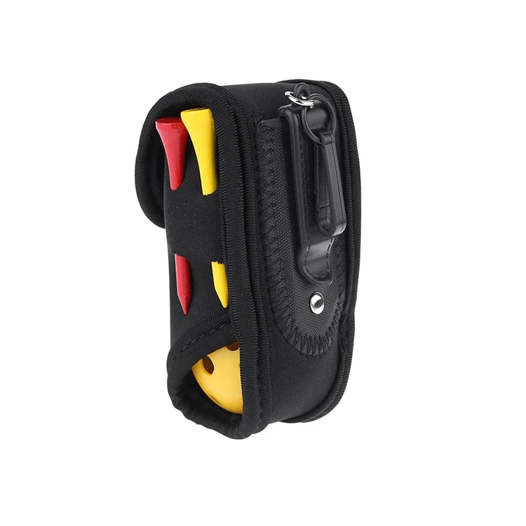 Portable Golf Ball Mini Waist Pack Pouch Neoprene Golf Ball Bag Tee Holder