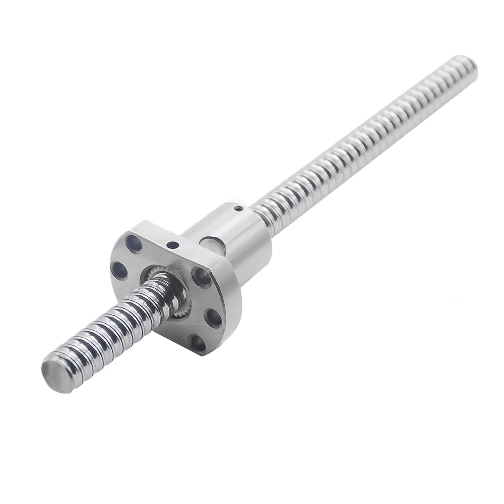 SFU DFU 1604 1605 1610 1620 2005 2010 2505 2510 проката шариковый винт с фланцем, гайка BK/BF15 конец механической обработке числового программного управления типа CNC