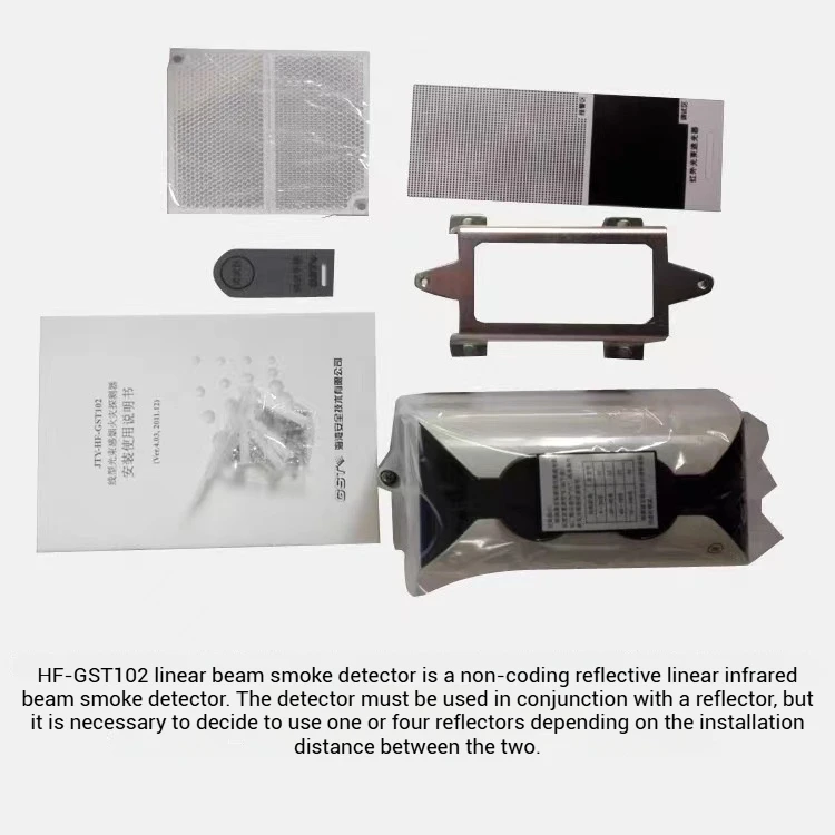 beam detector sensor GST fire alarm infrared beam fire detector JTY-HM-GST102 With Reflective Plate