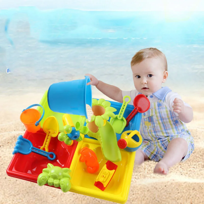 Пляжный песок игрушки вода игра игрушка пляж водный стол для детей