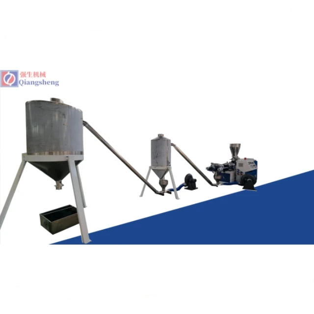 Plastic Pipe/Profile WPC/PVC/PE/PP Conical Twin Screw Die Face Hot Cutting Granulation/Pelletizing