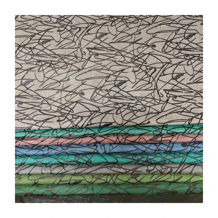 Hometextile Fabric stock Factory Wholesale Women Bib Underwear Garment Printing Fabric With Thread organza suede fabric