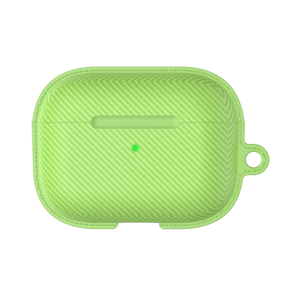 Fashion Carbon Fiber TPU Earphone Case For Airpods Earphone Protective Cover