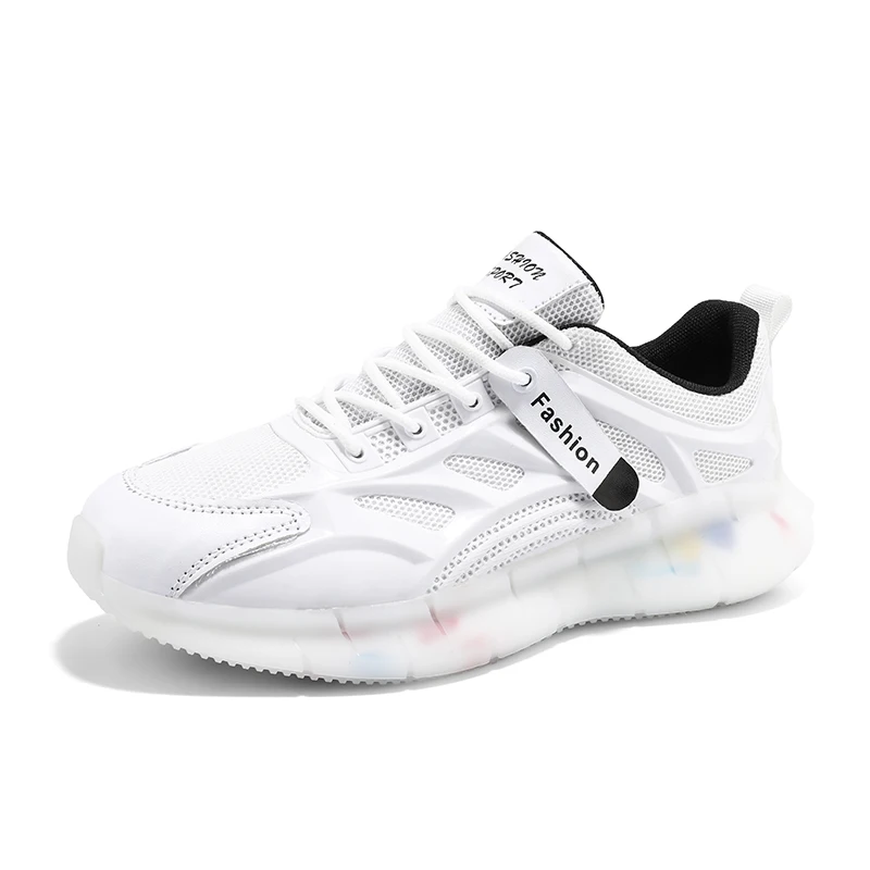 Super Hot Student Popcorn White Simple Fashion Trendy Men Shoes Casual Sneakers