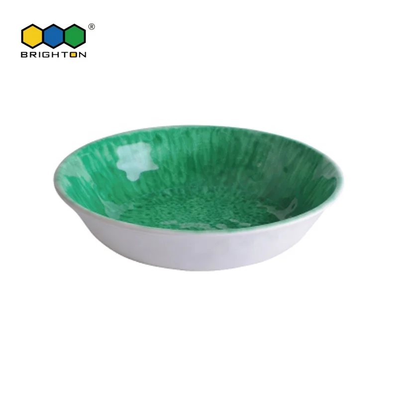 
Crackle Collection Brighton Melamine Salad Bowl Green Crackle Style 6.3inch Salad Bowl 