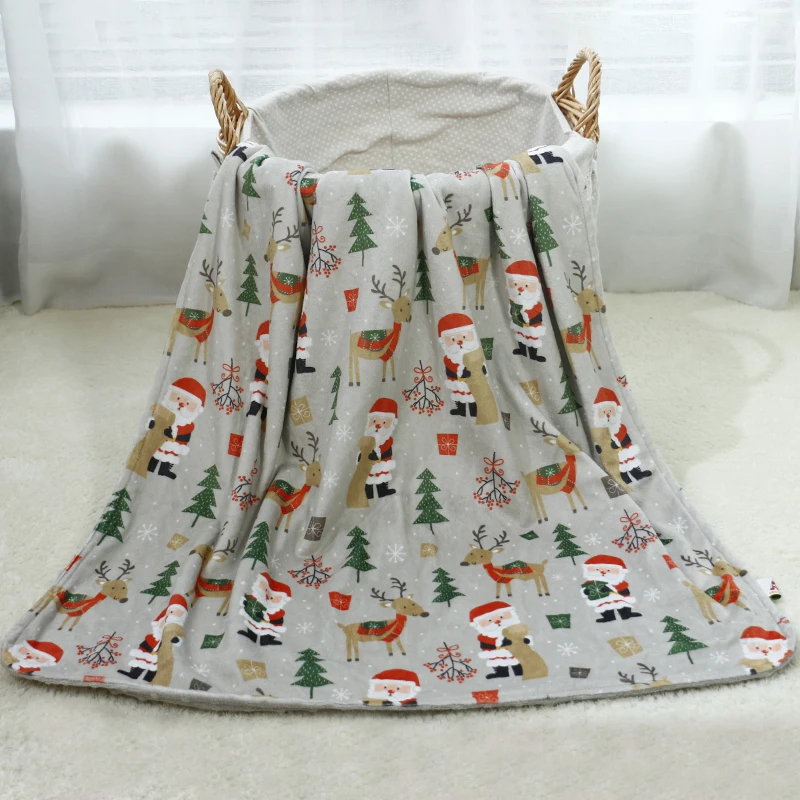 Лидер продаж, недорогая цена, 30x40 дюймов, дизайн Санта-Клауса, многофункциональный подарок для новорожденных