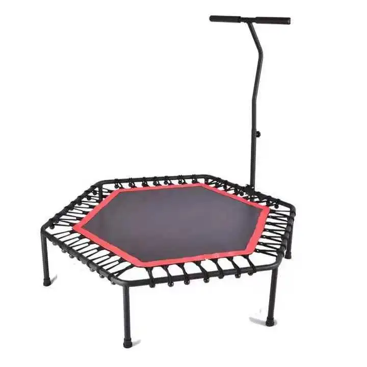 Size optional fitness equipment for adults and children, elastic hexagonal trampoline, indoor and outdoor large trampoline