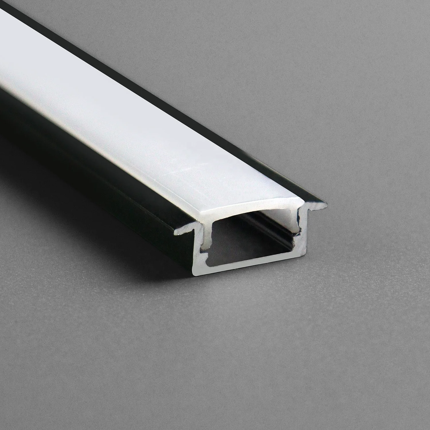 U-shaped Linear Light Trough Recessed Aluminum LED Profile for Ceiling Display Case