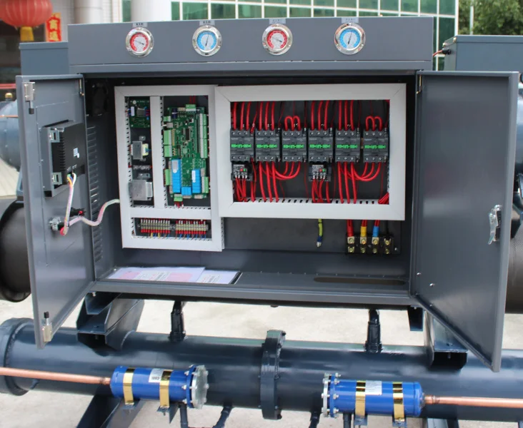  Винтовой двойной компрессорный охладитель с водяным охлаждением оптовая продажа завода высокое качество.