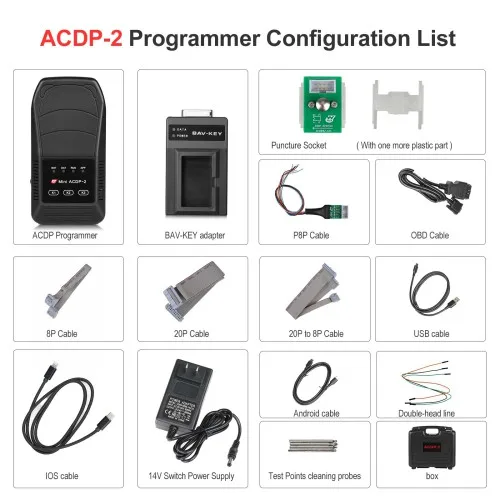 Yanhua ACDP-2 VW MQB IMMO KM Package with Module 33/34 for VW MQB48 & RH850 Key Programming Mileage Correction