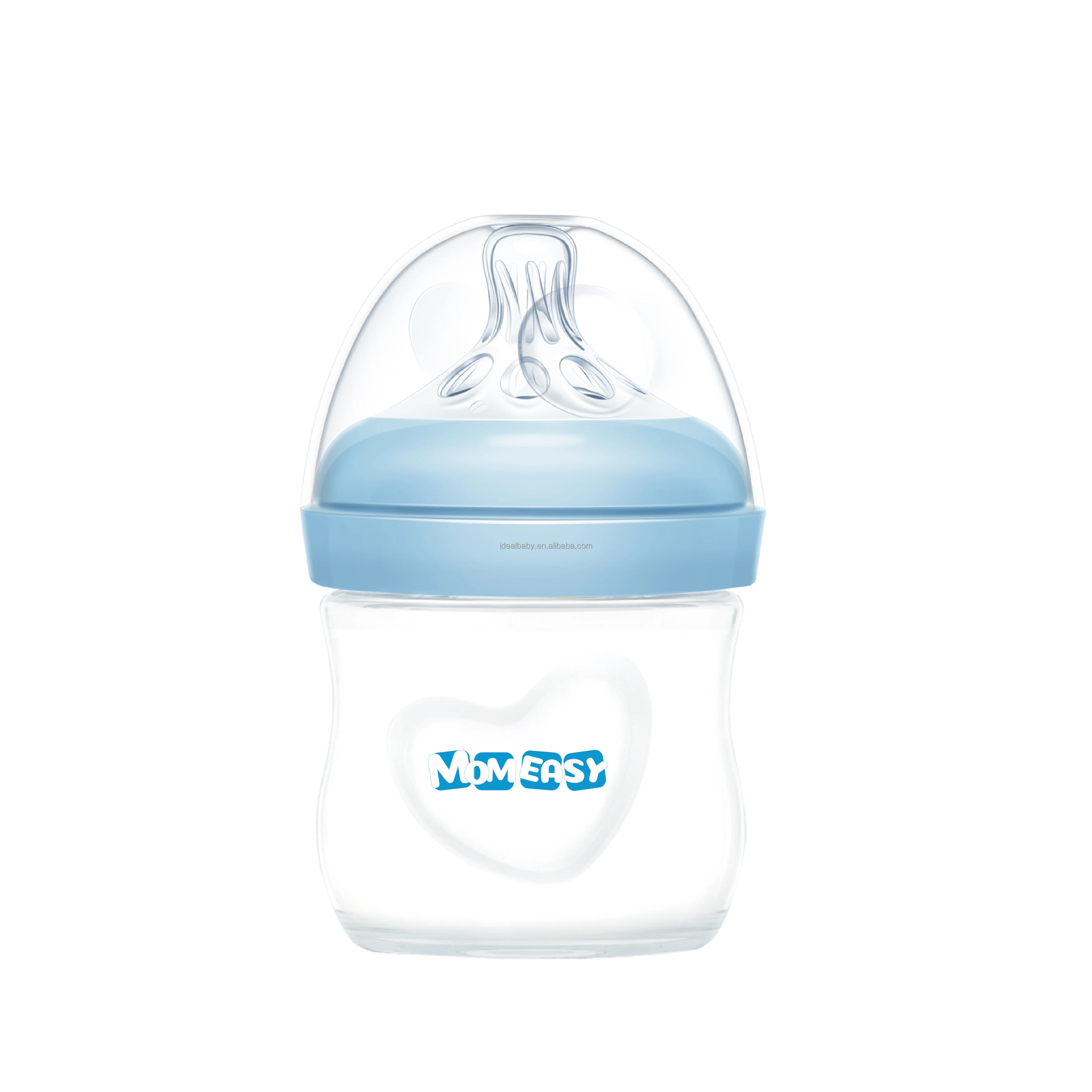 Hot sale 4oz/120ml Wide Neck Borosilicate Glass Baby Feeding Bottle