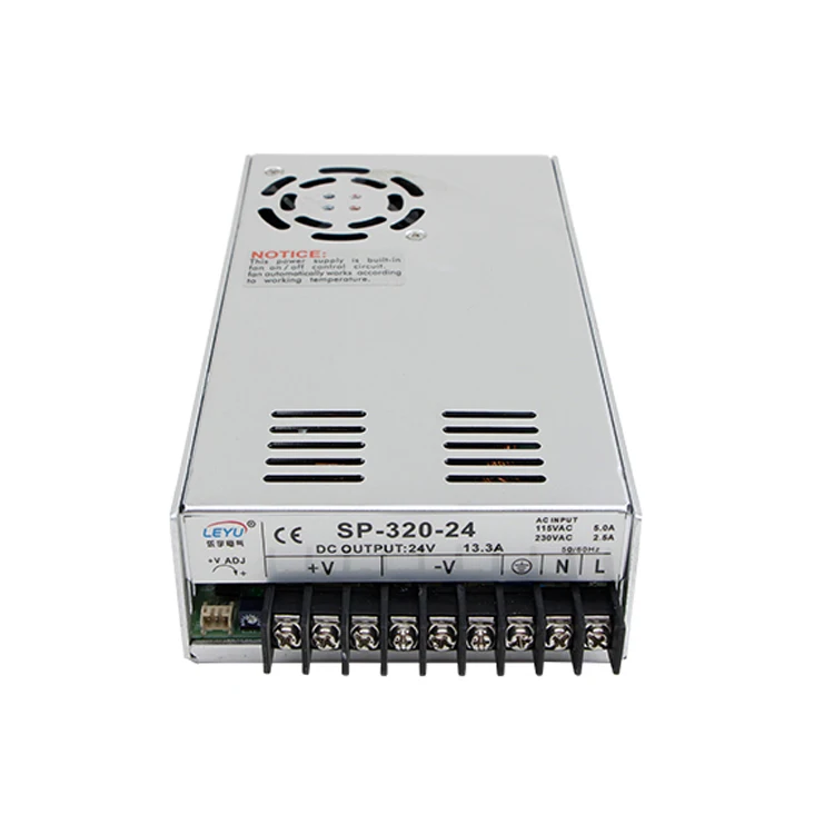 SP-320-15 Single Output 320W 110V 220V AC to 12V 24V 48V DC Switching Power Supply with PFC function