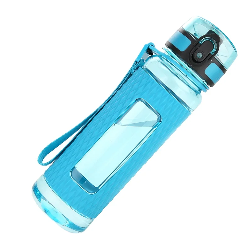 UZSPACE 700ml Plastic BPA Free One Click Flip Sports Water Bottles
