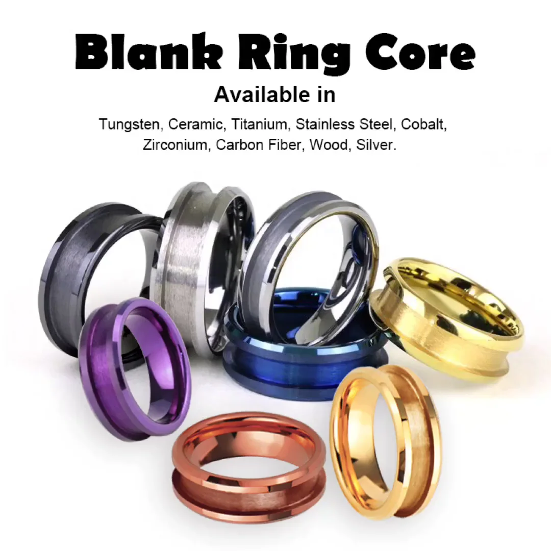BLACK CERAMIC RING CORES BLANK RING FOR INLAY
