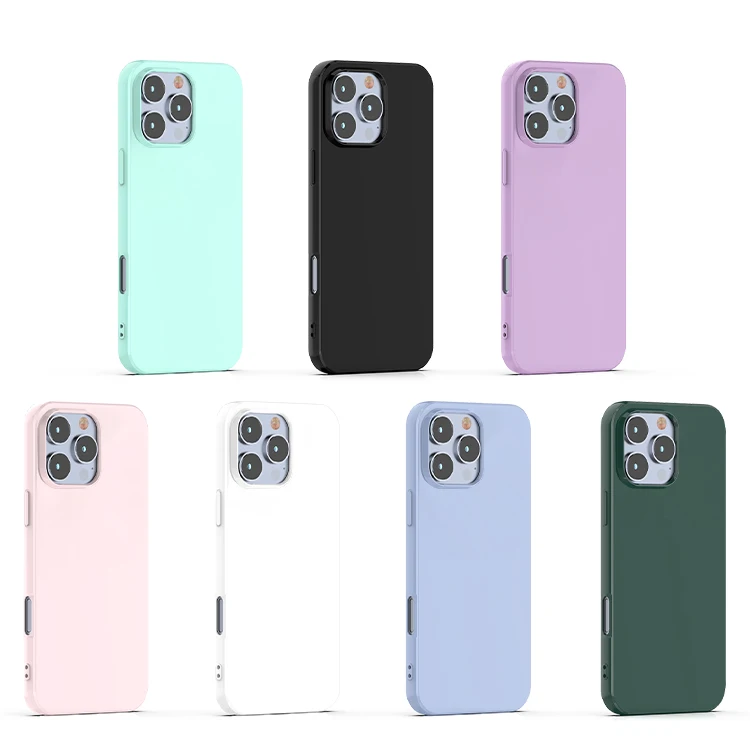 Cheap price Colorful soft glossy texture TPU cell phone case cover for iPhone 16 Pro max back cover