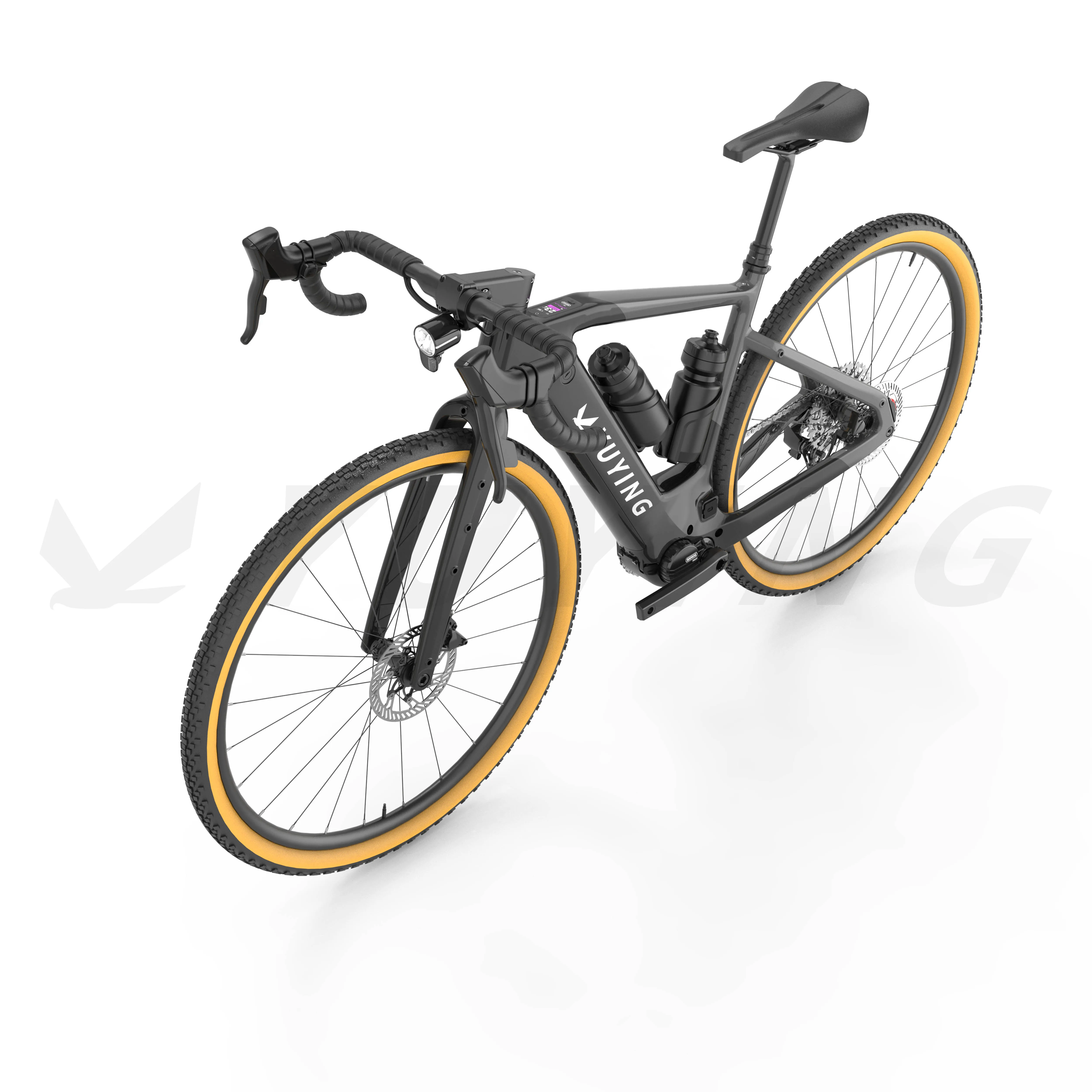 Super light carbon frame Electric-Assist gravel bike 36V 250W MID drive gravel ebike 12speed k-mark