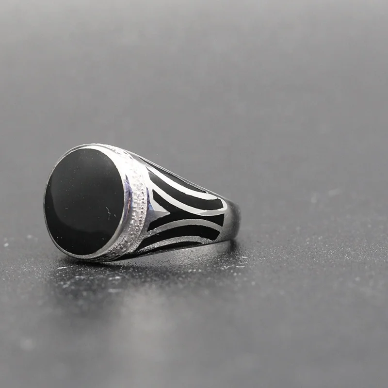 customizable turkish men plain Handmade Jewelry Signet Gemstone Finger stone Wedding Engagement 925 sterling silver rings