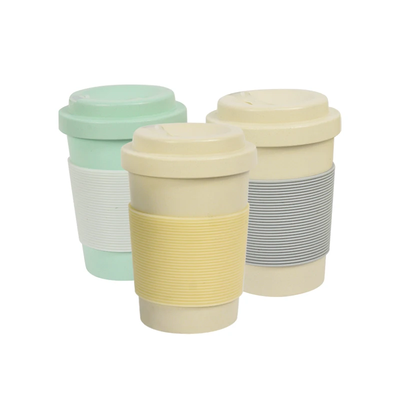 Factory Hot 12oz 15oz 20oz Travel Coffee Mug Portable to go Tumbler Reusable Plastic Cups for Reusable Coffee Bamboo Glass