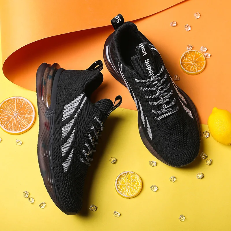 Breathable Walking Style Shoes Mesh Flat Men Wild Running Casual Luxury Sports Shoes