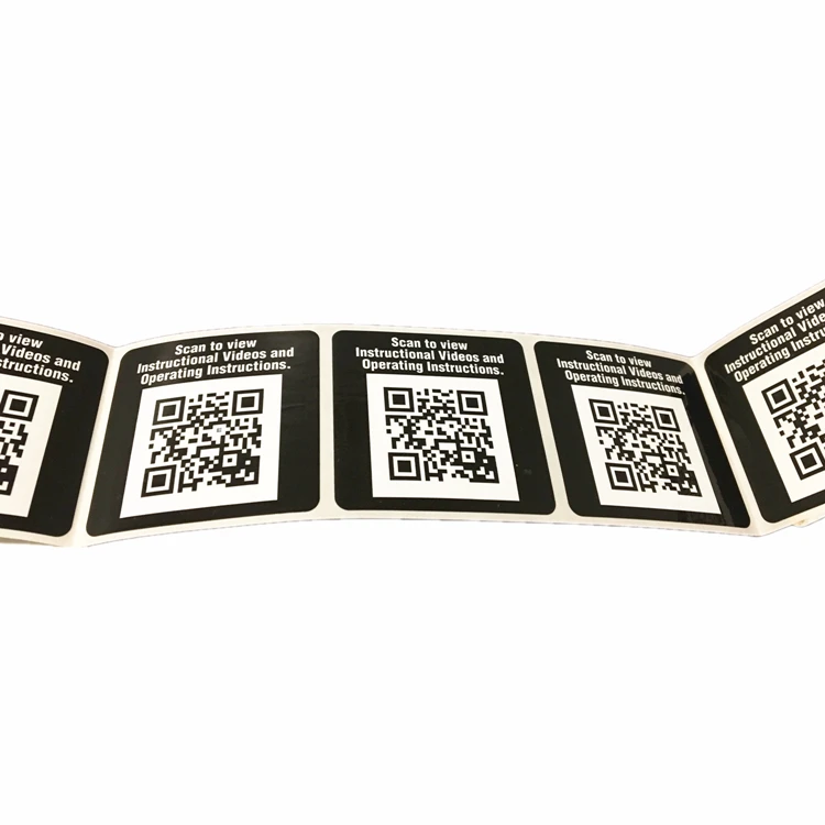 Custom Barcode Label Printing Paper QR Code Sticker Barcode Sticker