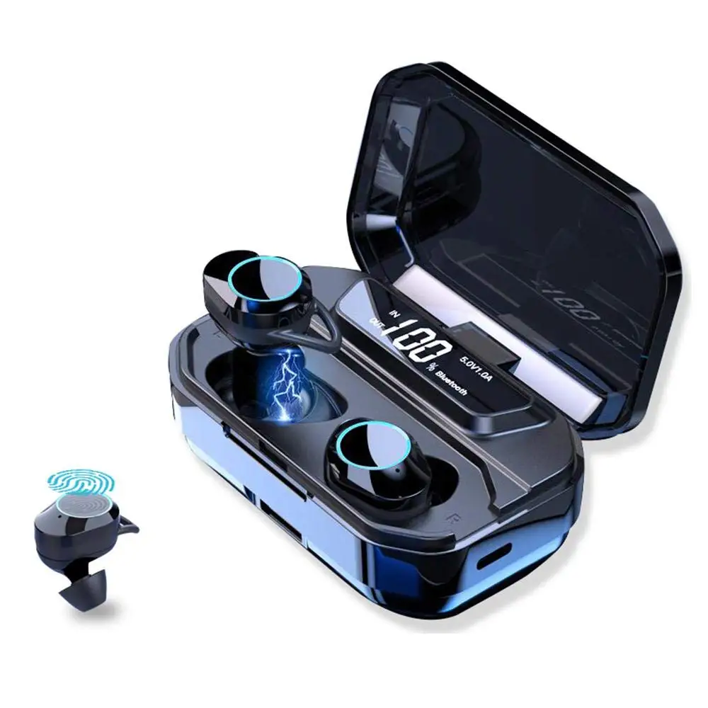 Wireless Earbuds Headset Audifono G02 Mini BT IPX6 Waterproof Waterproof Dustproof Headphone Earphone With Power Digital Display