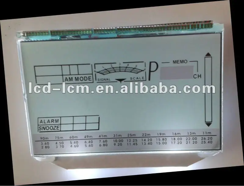  Прозрачный oled читаемый монитор солнечного света автомобильный одометр сегментный