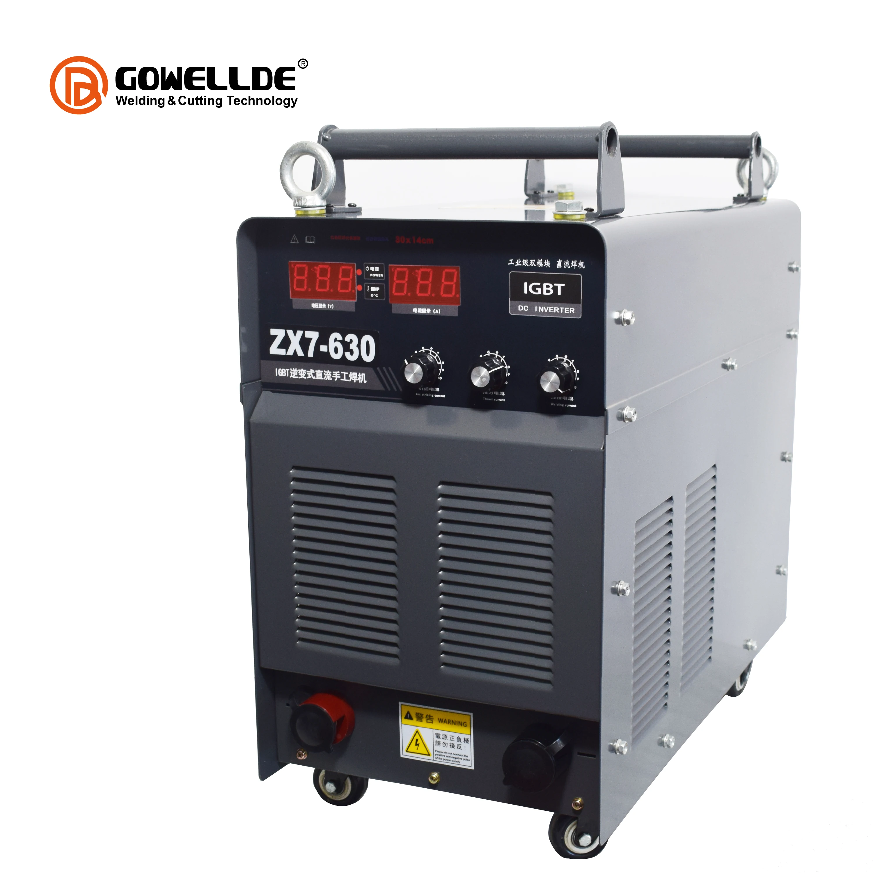 Gowellde 20-630A MMA ARC Welder Machine IGBT Digital Display LCD Hot Start Welding Machine with Electrode Holder