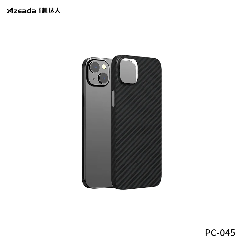 PRODA/AZEADA Super Slim Carbon Fiber Case for iPhone 14 13 12 11 Ultra Thin Protective Mobile Phone Cover