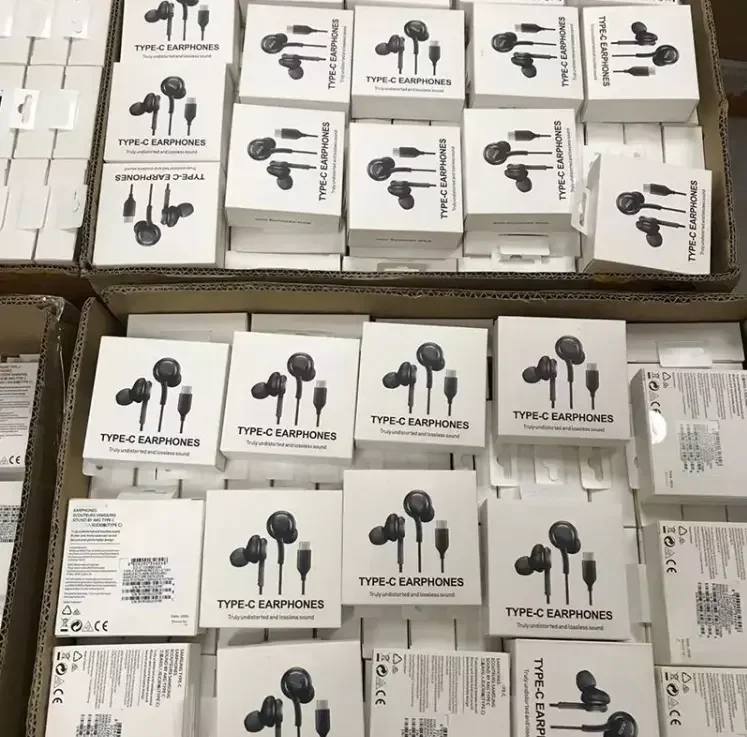 Original Quality For Samsung Earbuds Type C Wired Earphones For AKG Samsung Note10 S8 In-Ear Earbuds Headphone Applicable type c