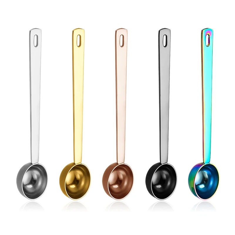 304 с логотипом, нержавеющая сталь, металл, 5 мл, ложка для кофе с длинной ручкой 13,5 см, мерная ложка для специй