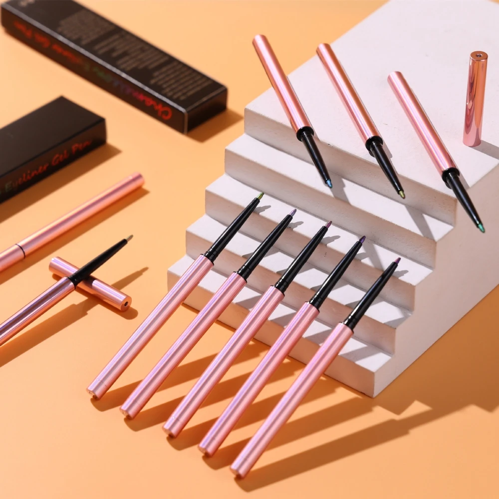 Private Label Waterproof Vegan Cruelty Free 10 Colors Shimmer Long Lasting Chameleon Eyeliner