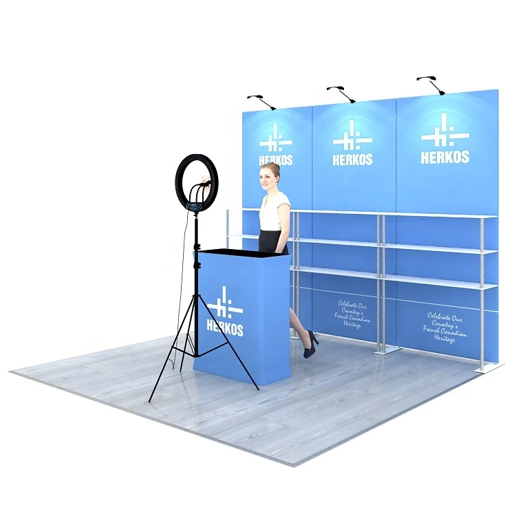  Portable Light Weight High Quality Reusable Advertising Modular Live Broadcast Backdrop