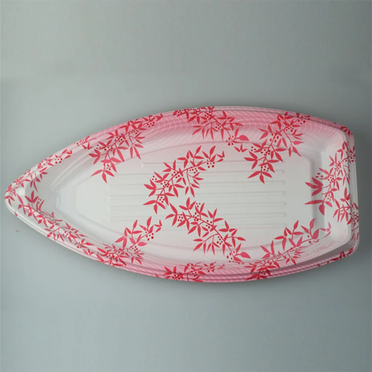 Disposable Plastic Ship Shape Sushi Tray  Modern Design