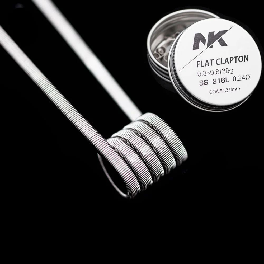 
NK hot sell OEM prebuilt coil SS316L fused clapton stainless steel wire clapton staggered alien machine made coil for RDA RTA 