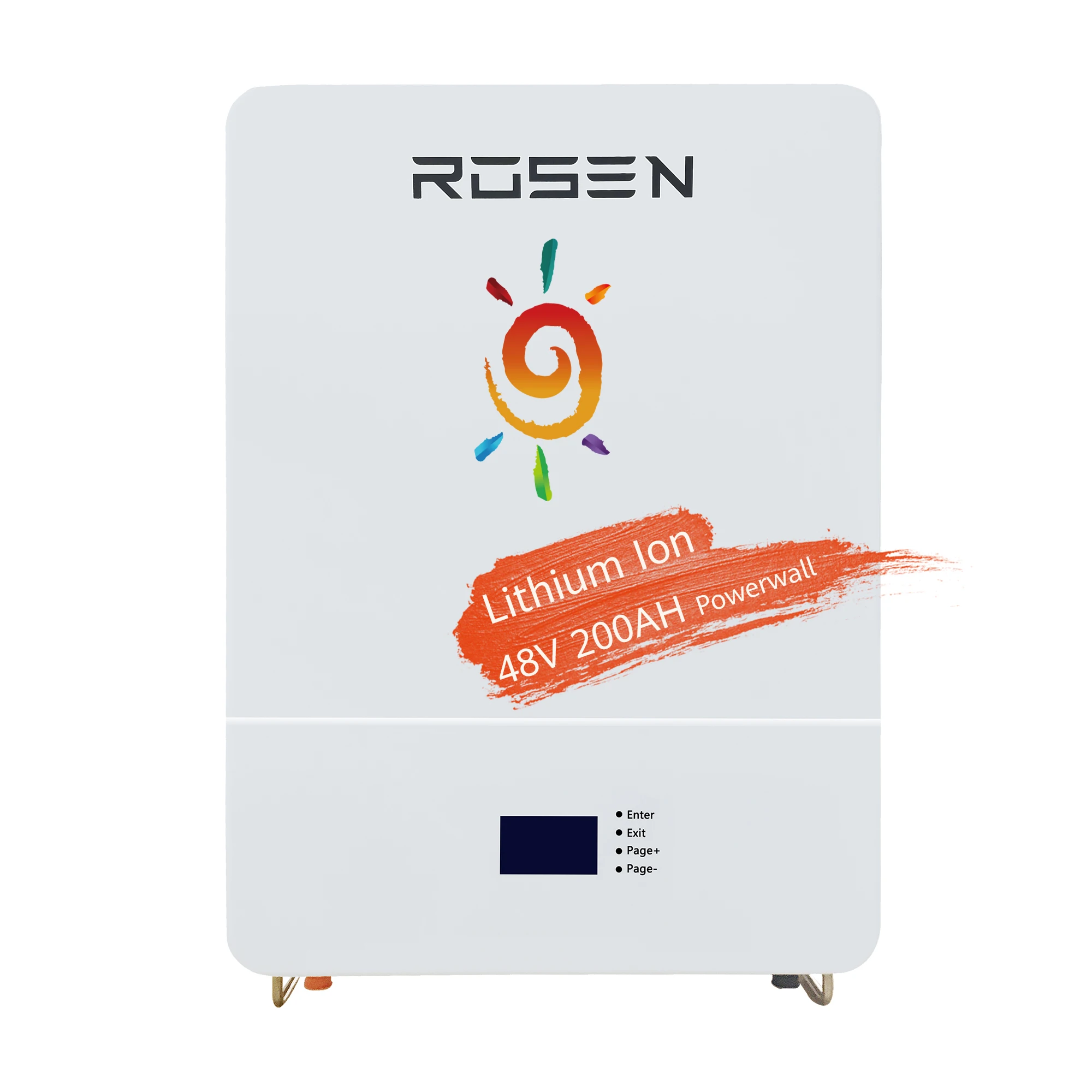 Rosenpv light weight wall mounted 10kwh lithium battery 48v 200ah