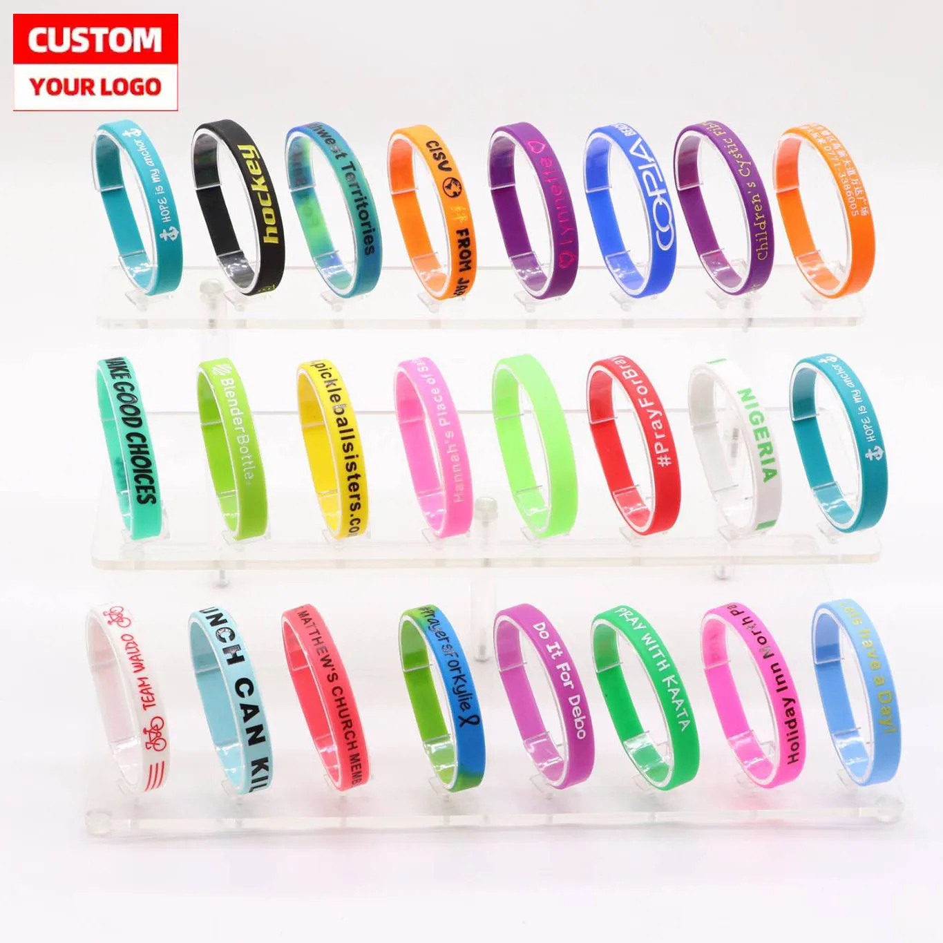 Wristbands With Logo Custom Silicone Wristbands Silicone Rubber Wristbands Custom Logo