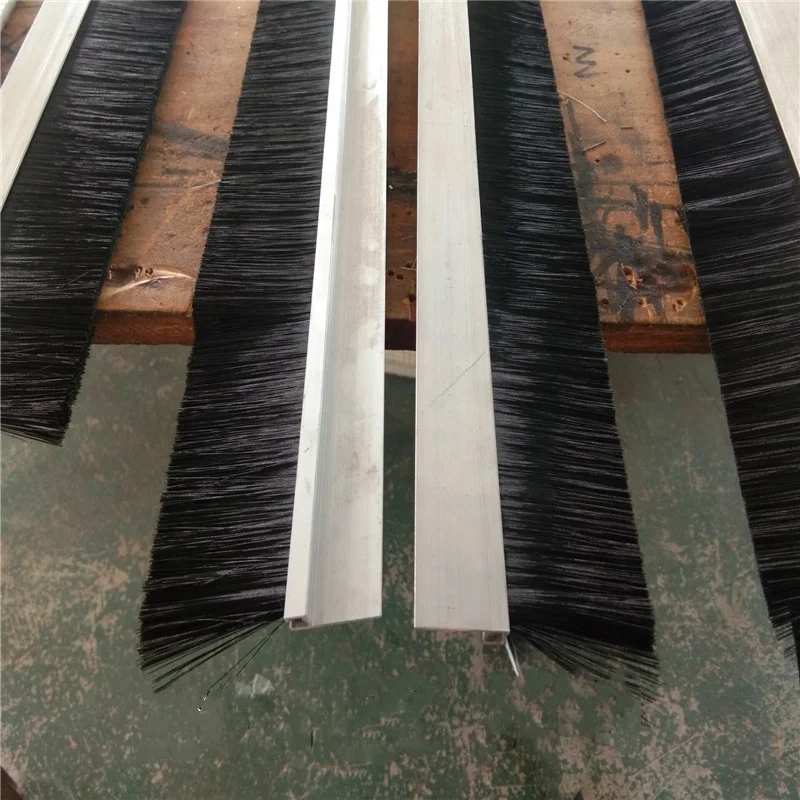 Customized Hotel Nylon Flexible Container Door Bottom Machine Seal Strip Brush