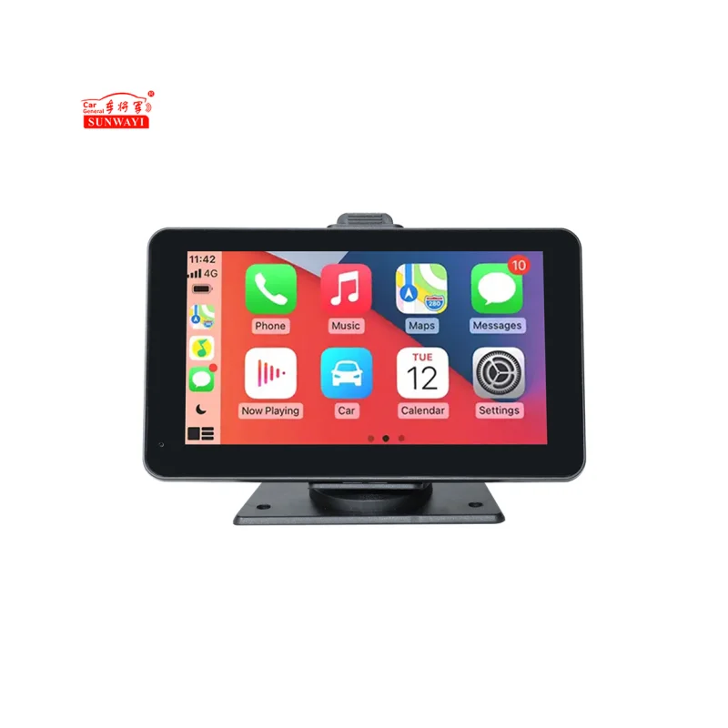 SUNWAYI Wireless CarPlay Android Auto Player Car Truck Headrest Monitor 1080P Back Camera Mirror BT USB FM DVR Car Monitor