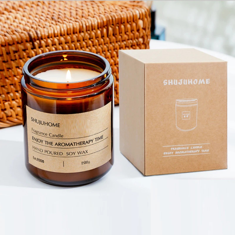 
Candle Jars Manufacturer Supply Amber Candle Jars For Making Candles 9oz Vessel With Lid 