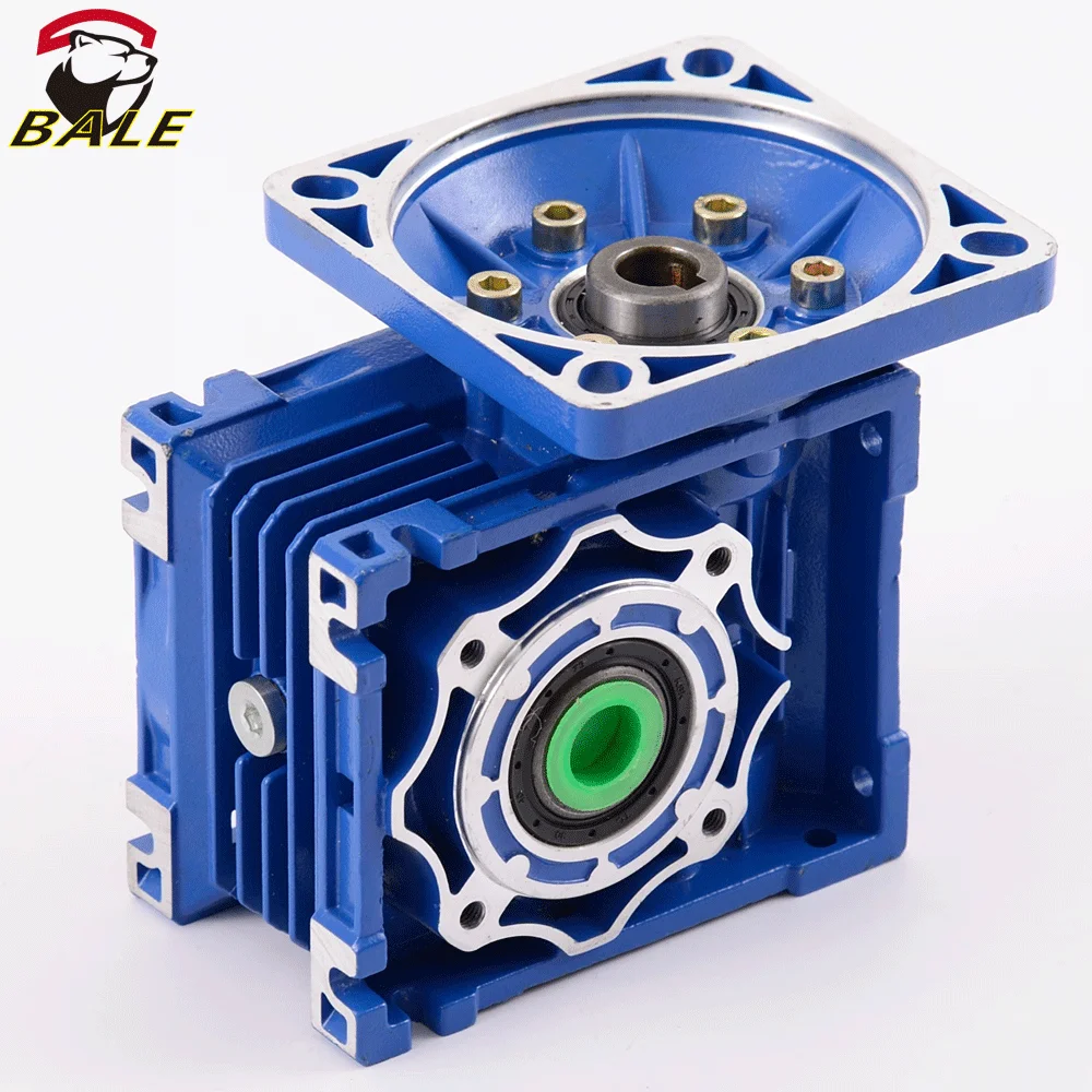 NMRV075 and NMRV050 double speed reducer gear high-power gearbox worm gear box with input flange worm geard motor speed reducer