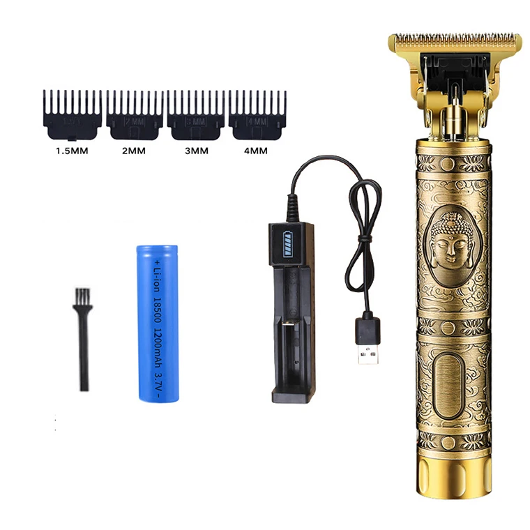 electric trimmer buy hair clippers men lcd all metal bald professional T9 zero gapped hair trimmer hair clippers for sale