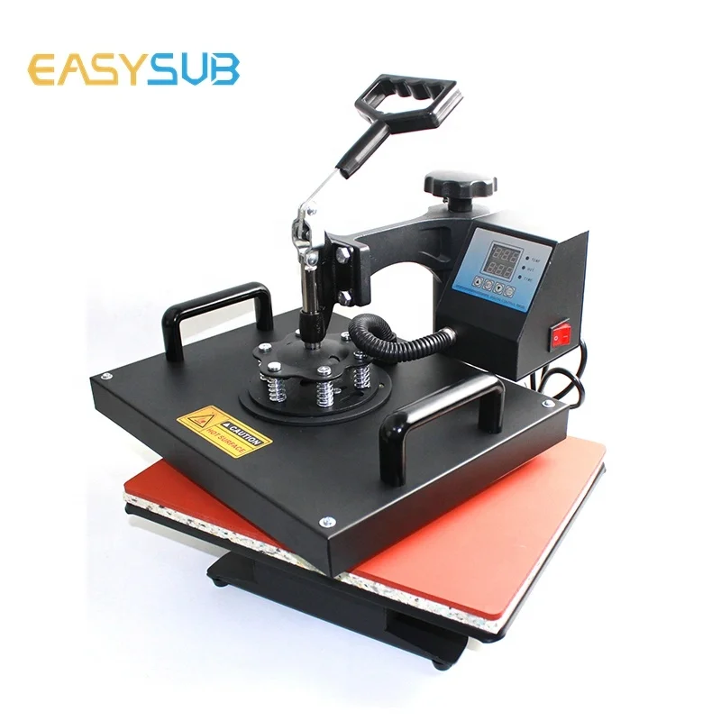 Easysub Yiwu Factory Heat Transfer Printer 8 in 1 Combo T Shirt Heat Press Machine For Slate Rock/MDF Frame